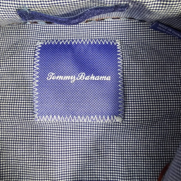 Tommy Bahama Shirt Mens XXL 2XL Button Up Long Sleeve Plaid Cotton Office Preppy - Picture 6 of 13